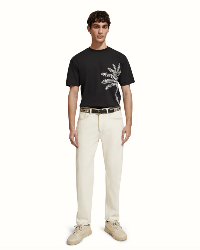 Scotch & Soda Palm Tree Embroidery T-Shirt