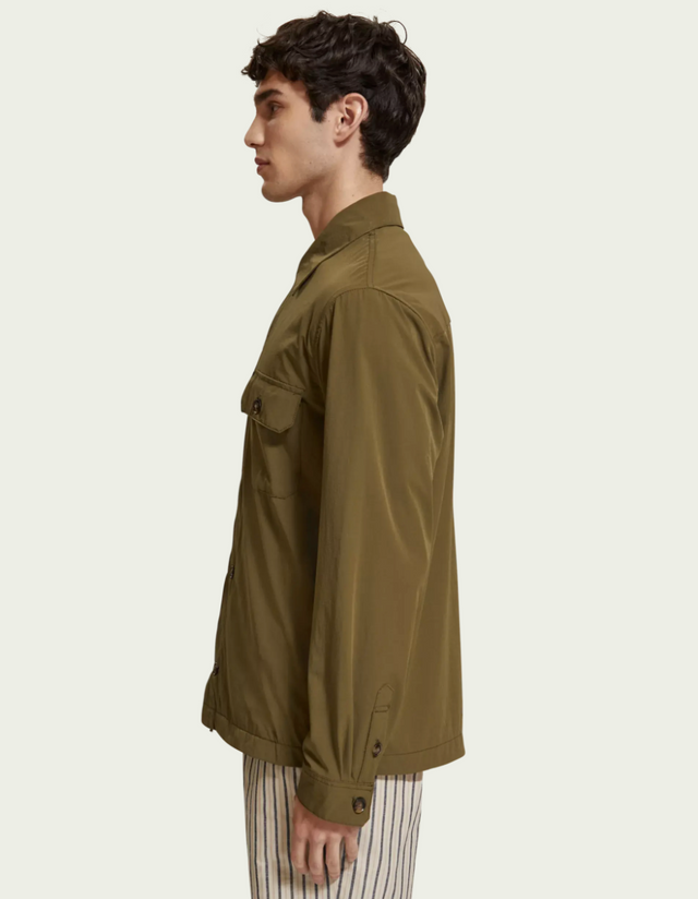 Scotch & Soda Utility Overshirt Algae