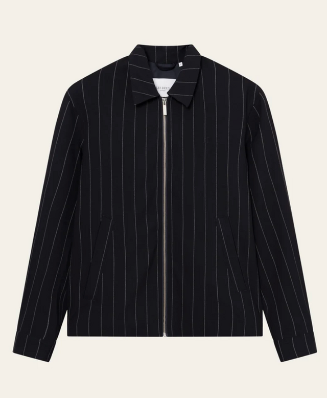 Les Deux Como Coach Twill Pinstripe Jacket