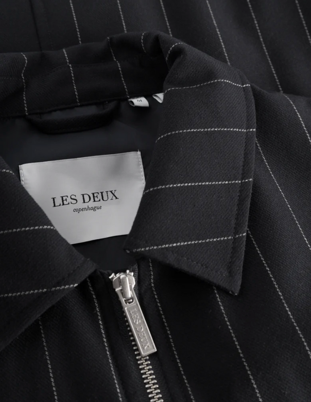 Les Deux Como Coach Twill Pinstripe Jacket