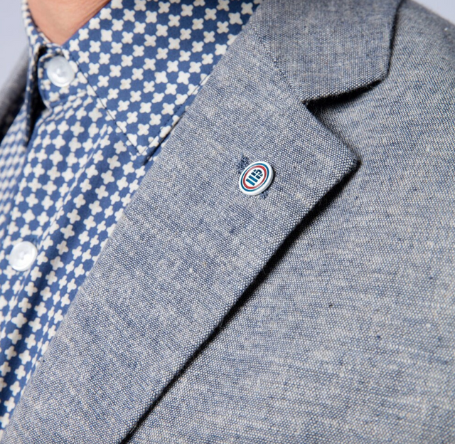 Serge Blanco Simon Linen Blazer Grey