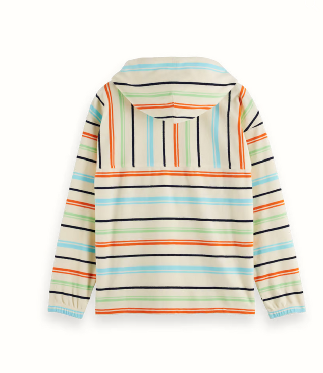 Scotch & Soda Towelling Striped Hoodie