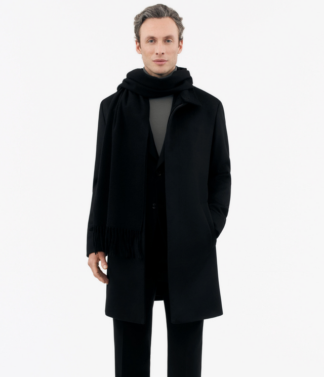 Tiger of Sweden Aleric Cashmere Wool Coat in Black