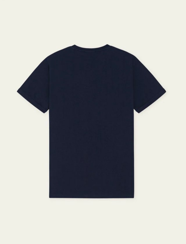 Les Deux Norregard Tonal T-Shirt Dark Navy