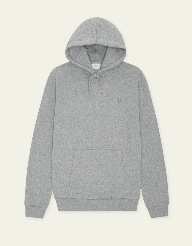 Les Deux Norregard Tonal Hoodie Grey Melange