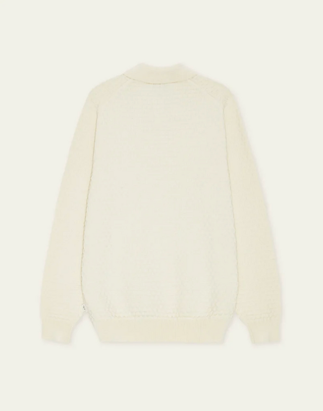 Les Deux Check Structure Knitted LS Polo