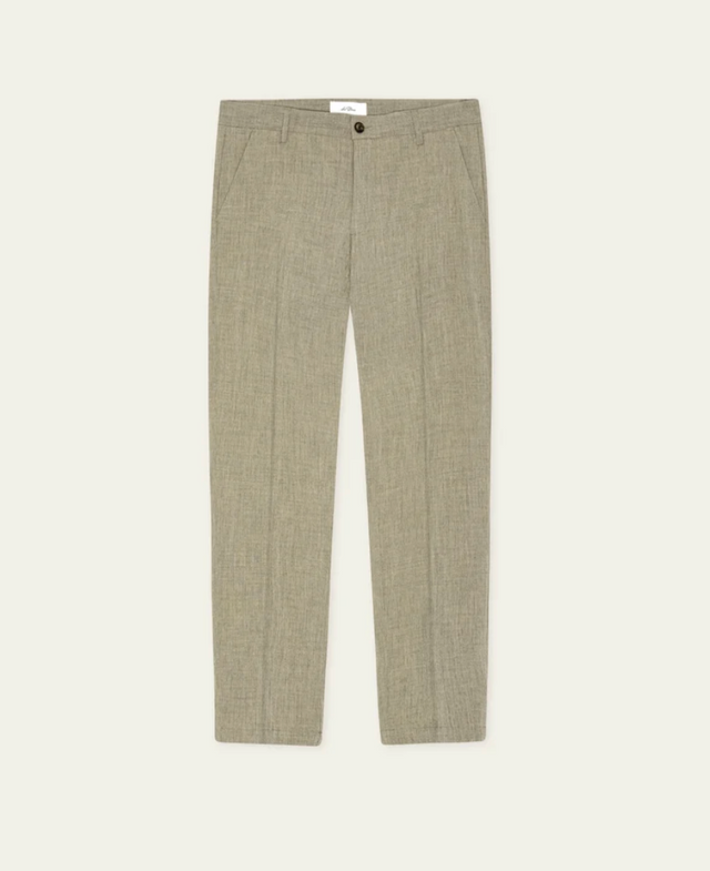 Les Deux Como Reg Suit Pants Dark Sand Melange