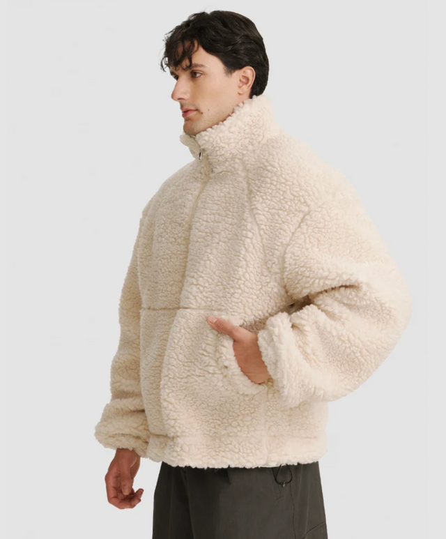 Nomaka Clariden Sherpa Jacket Off White