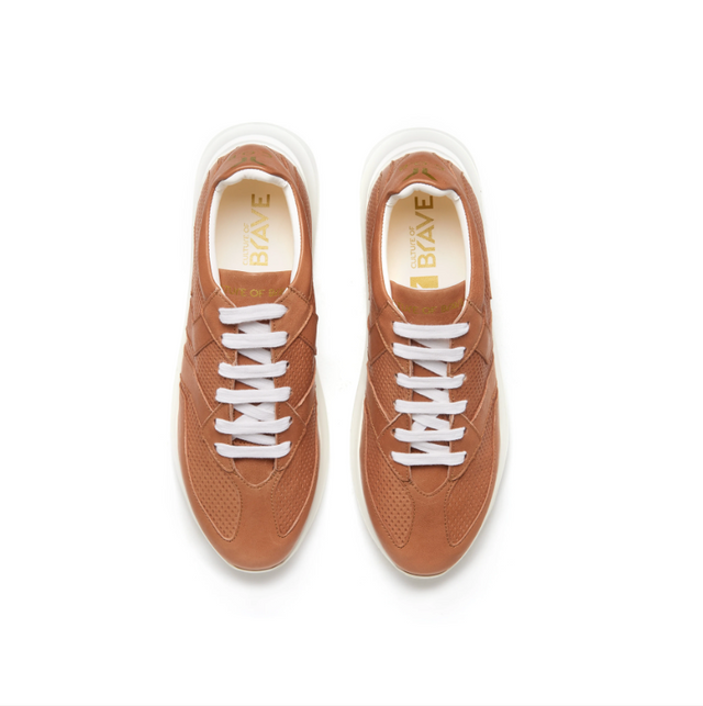 Culture of Brave Free Soul Low Cut Cuoio Brown Leather Sneaker