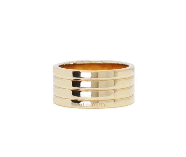 Atelium 18K Yellow Gold Four Band Ring