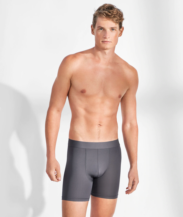 Bread & Boxers 2-Pack Boxer Brief Active in Iron Grey