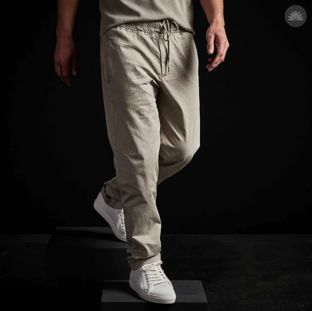 James Perse Cotton Linen Cuffed Trouser