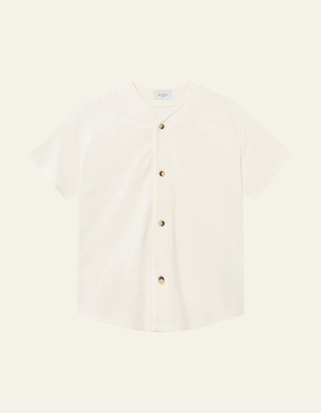 Les Deux Barry Baseball Jersey SS Shirt Light Ivory