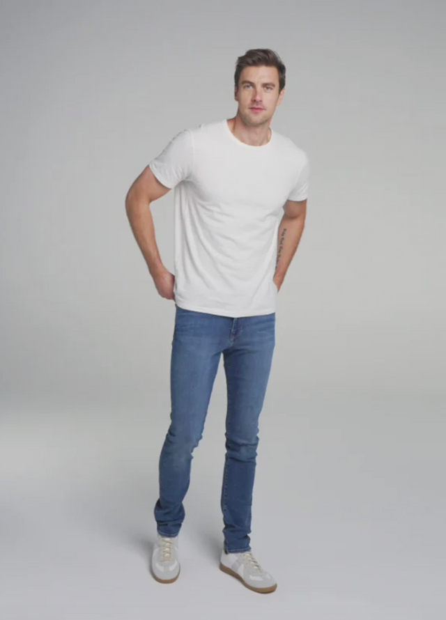 Joe's Jeans Bennett Hemp Tee in Optic White