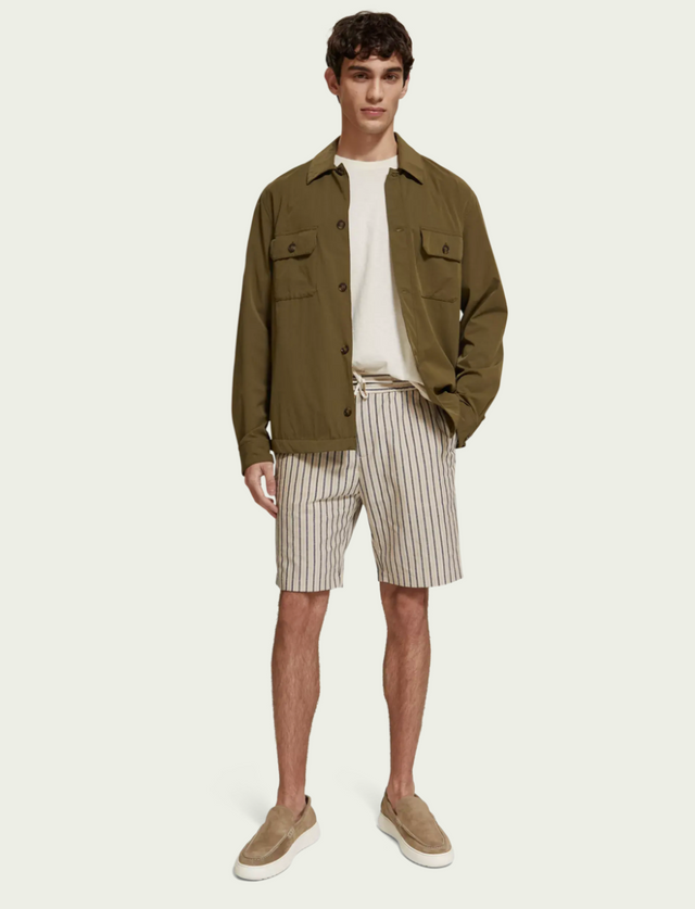 Scotch & Soda Utility Overshirt Algae