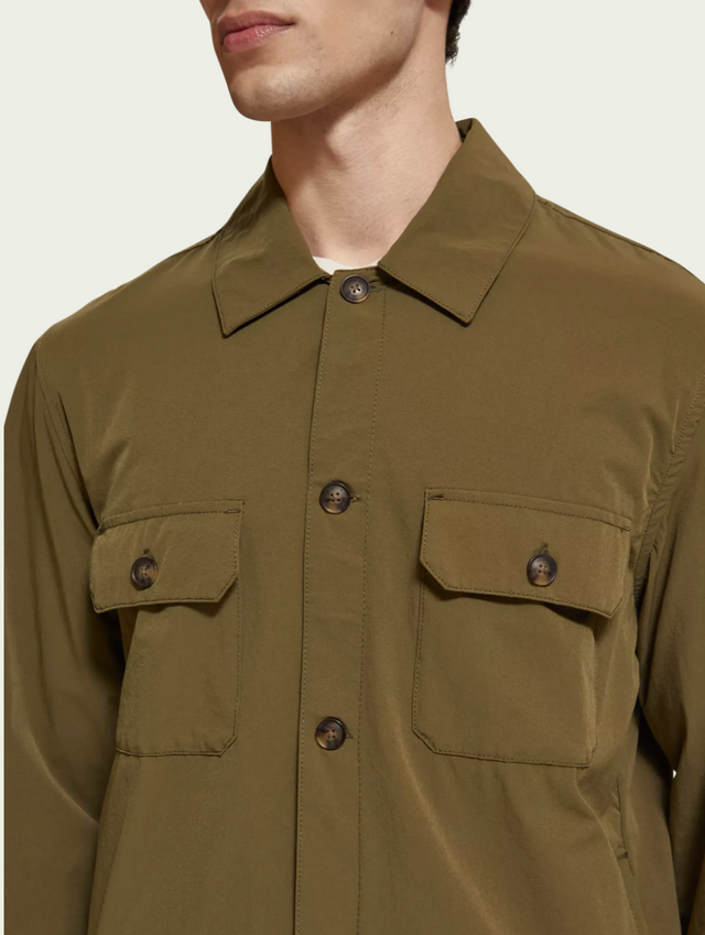 Scotch & Soda Utility Overshirt Algae