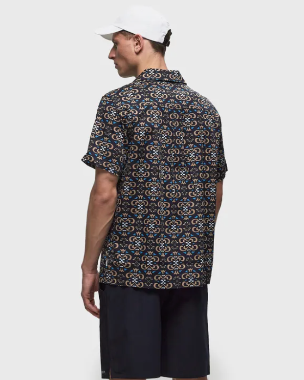 Les Deux Hendrix Shirt in dark Navy/Sand