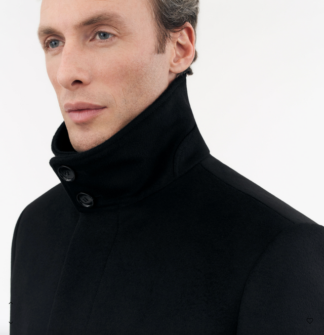 Tiger of Sweden Aleric Cashmere Wool Coat in Black