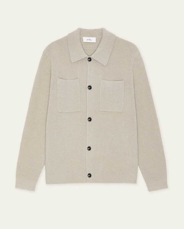 Les Deux Milano Knit Overshirt Light Sand