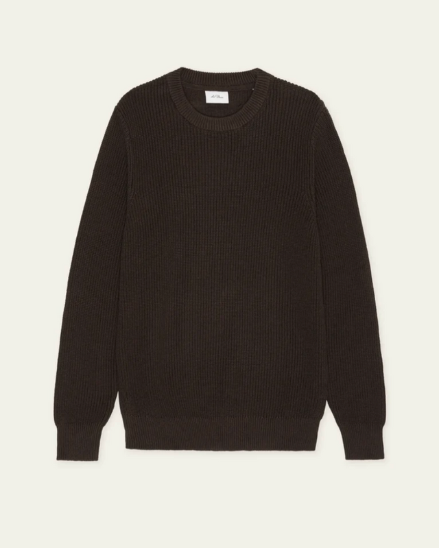 Les Deux Ribbed Crewneck Knit Brown