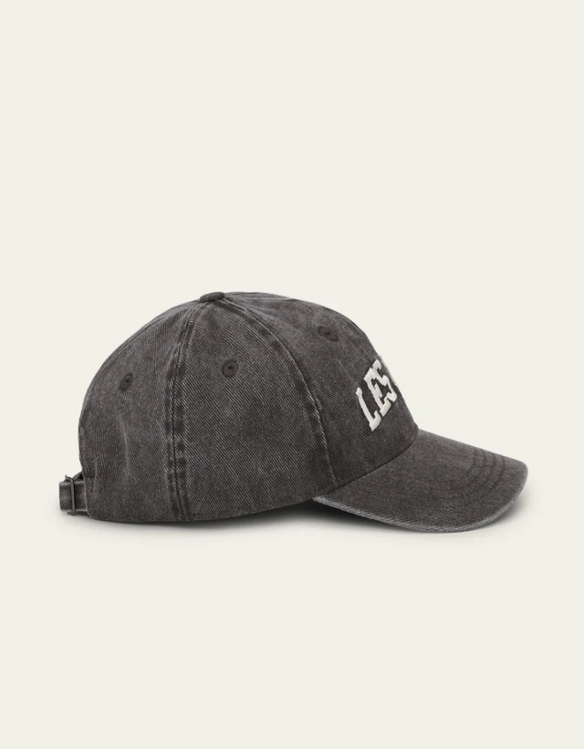 Les Deux Collage Washed Soft Baseball Cap Black