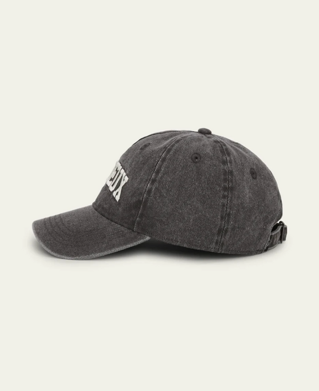 Les Deux Collage Washed Soft Baseball Cap Black