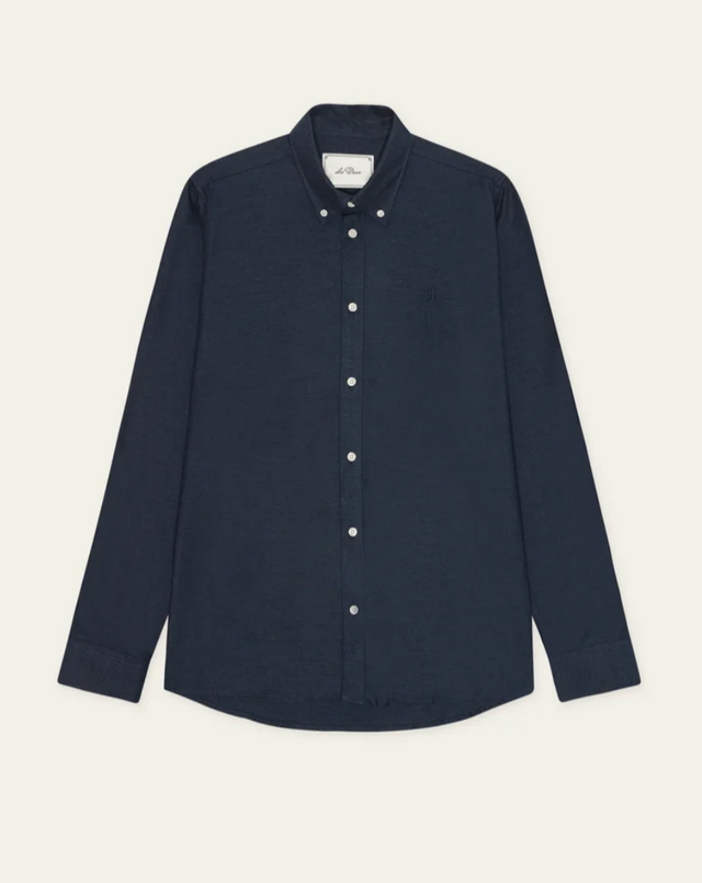 Les Deux Soft Flannel Shirt Dark Navy