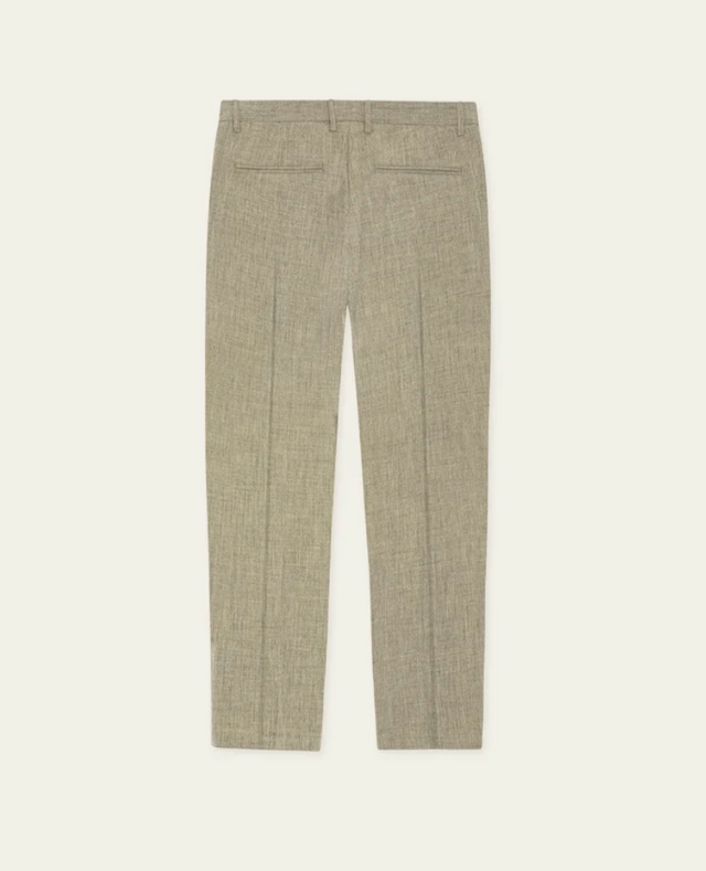 Les Deux Como Reg Suit Pants Dark Sand Melange