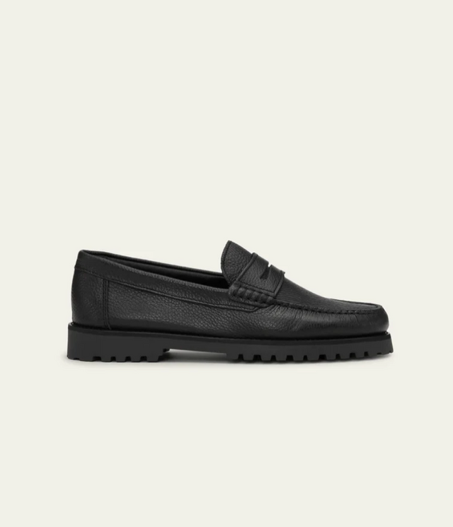 Les Deux Grain Leather Loafer