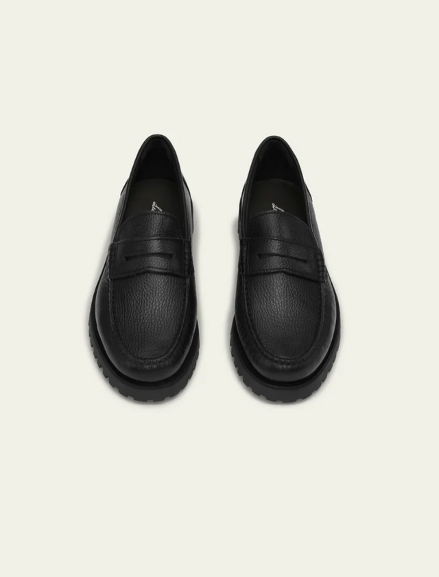 Les Deux Grain Leather Loafer
