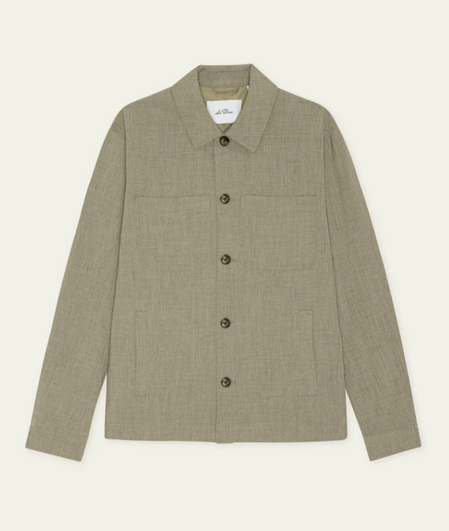 Les Deux Como Hybrid Jacket Dark Sand Melange