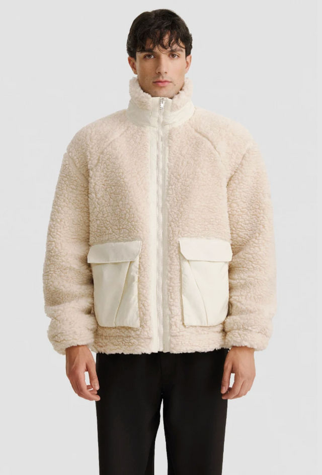 Nomaka Julier Sherpa Jacket Off-White