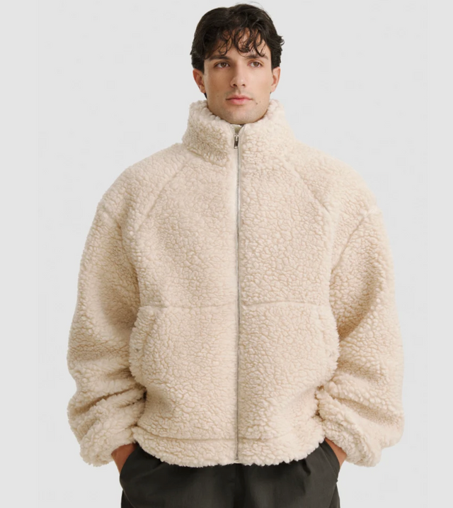 Nomaka Clariden Sherpa Jacket Off White