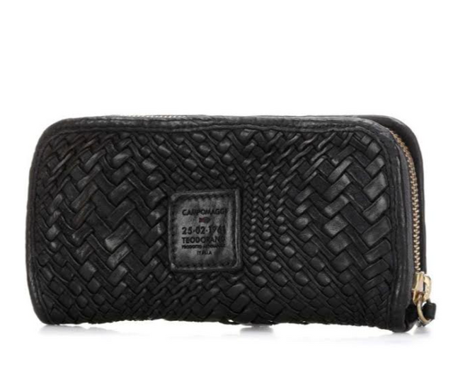 Campomaggi Woven Leather Wallet