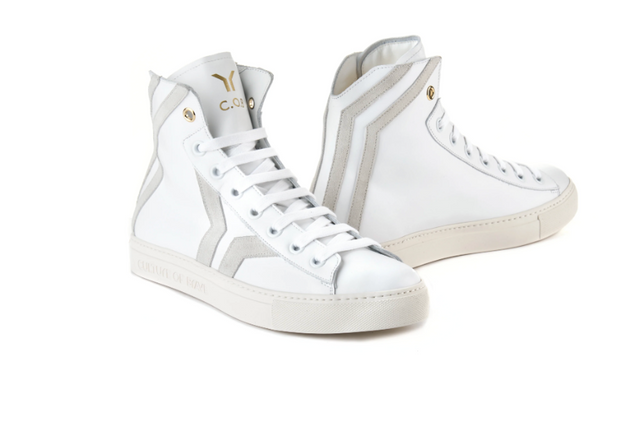 Culture of Brave Resilient Mid Cut White Leather Sneaker