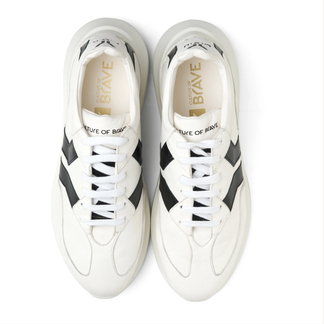 Culture of Brave Free Soul Low Cut White Leather Sneaker