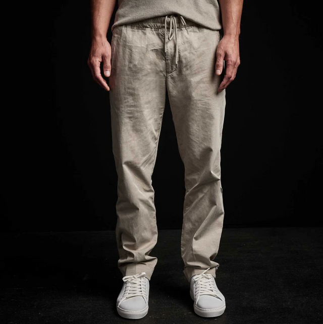 James Perse Cotton Linen Cuffed Trouser